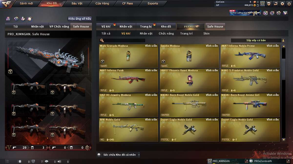 shop acc cf uy tin gia re